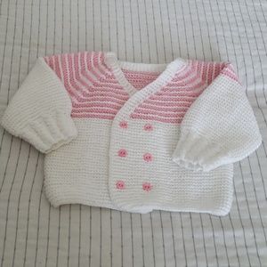 Baby Girl Crocheted Sweater